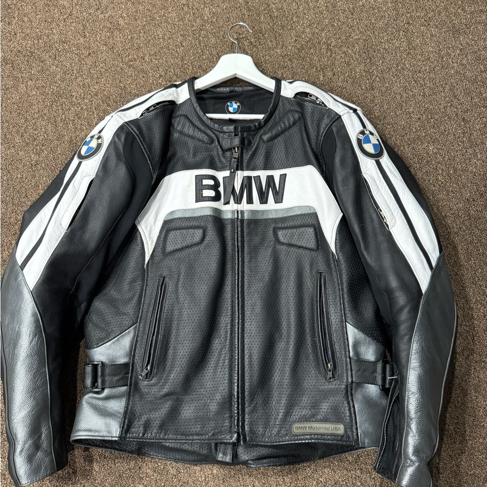 BMW MOTORRAD AIR Black and White Performance motorcycle Jacket D30